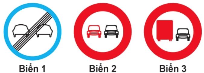 Hình câu 308 bộ 600 câu, Cục CSGT: Cấm vượt, cấm ô tô tải vượt và hết cấm vượt