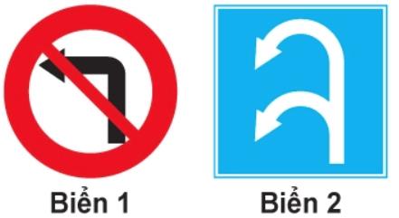 Hình câu 322, 323 bộ 600 câu, Cục CSGT: Cấm rẽ trái và biển cho phép quay đầu