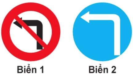 Hình câu 324 bộ 600 câu, Cục CSGT: Cấm rẽ trái và biển hướng phải đi rẽ trái