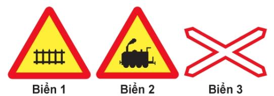 Hình câu 374 bộ 600 câu, Cục CSGT: Giao nhau với đường sắt không có rào chắn