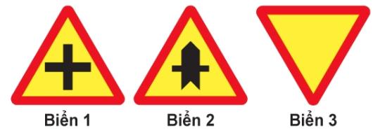 Hình câu 387, 388 bộ 600 câu, Cục CSGT: Đường giao nhau cùng cấp, giao nhau với đường không ưu tiên