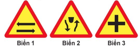 Hình câu 395 bộ 600 câu, Cục CSGT: Giao nhau với đường hai chiều