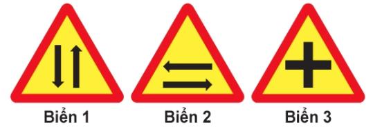 Hình câu 397 bộ 600 câu, Cục CSGT: Giao nhau với đường hai chiều (bộ biển khác)