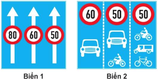 Hình câu 426, 427 bộ 600 câu, Cục CSGT: Tốc độ tối đa trên từng làn đường