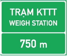 Hình câu 469 bộ 600 câu, Cục CSGT: Trạm kiểm tra tải trọng xe cách 750 m