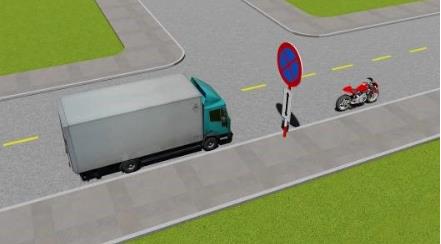 Hình câu 508: Xe nào đỗ vi phạm quy tắc giao thông?