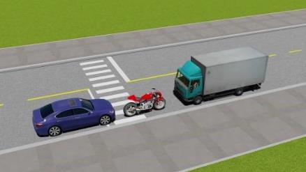 Hình câu 509: Xe nào đỗ vi phạm quy tắc giao thông?