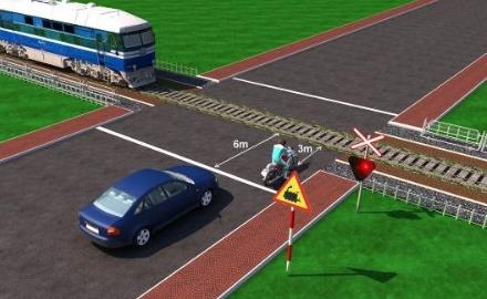 Hình câu 592: Xe nào dừng đúng theo quy tắc giao thông?