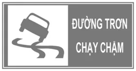 Biển I.445a biển báo kiểu mô tả tình trạng đường, hình trong QCVN 41:2024 (ảnh xám từ Công báo)