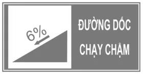 Biển I.445b biển báo kiểu mô tả tình trạng đường, hình trong QCVN 41:2024 (ảnh xám từ Công báo)