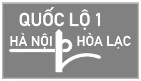 Biển I.447a cầu vượt liên thông, hình trong QCVN 41:2024 (ảnh xám từ Công báo)