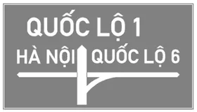 Biển I.447b cầu vượt liên thông, hình trong QCVN 41:2024 (ảnh xám từ Công báo)